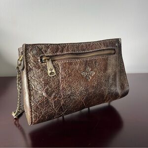 Patricia Nash - Metallic Leather Shoulder Bag Purse w Removable Strap OS